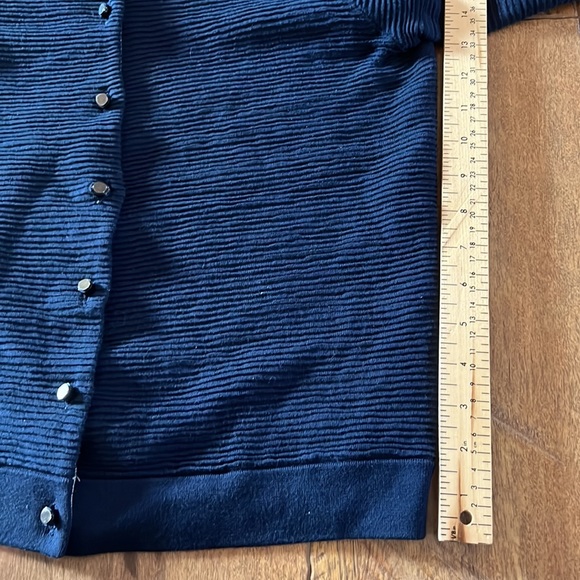 Marc by Marc Jacobs Ribbed Sweater Cardigan Blue - Picture 9 of 16